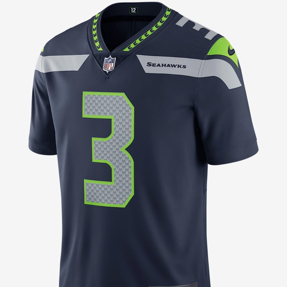 NFL Seattle Seahawks Vapor Untouchable (Russell Wilson) Men's Limited American F